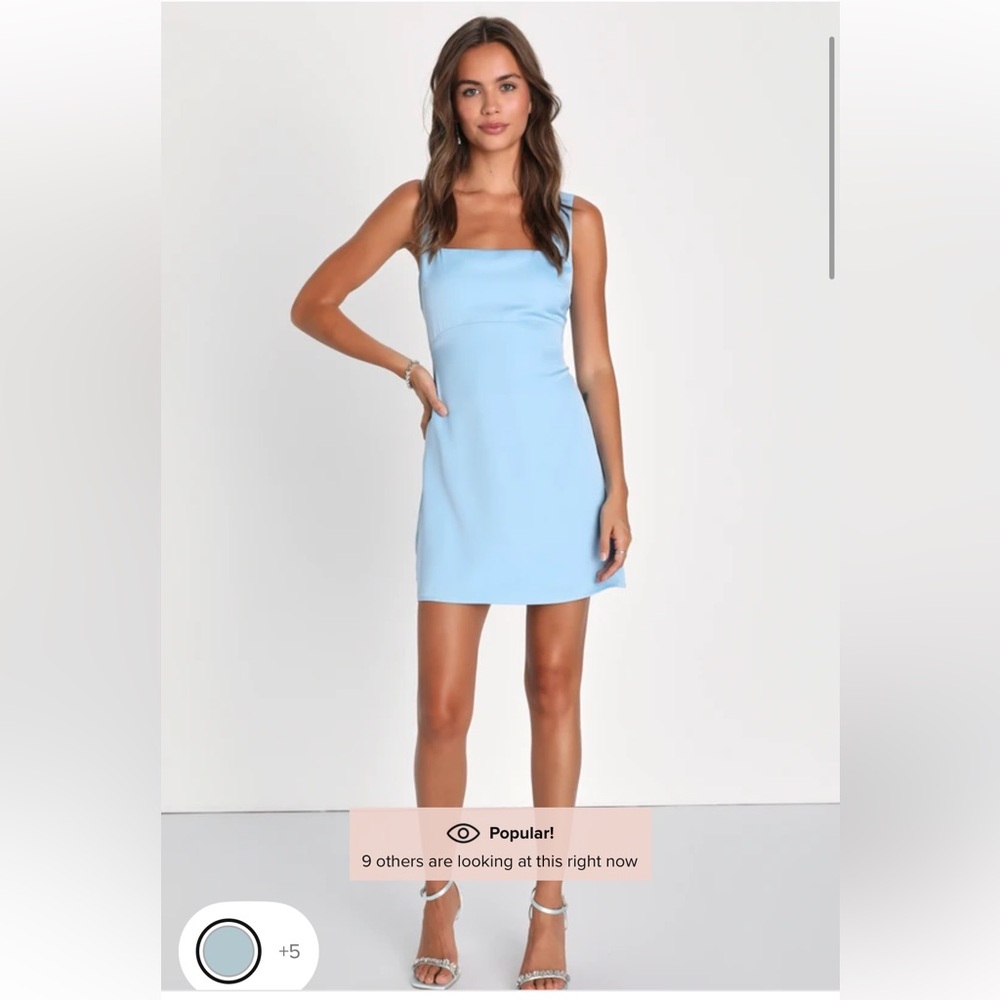 Lulu's Light Blue Mini Dress